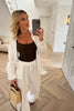 WHITE CHEESE CLOTH TROUSER CO-ORD