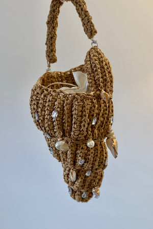 CELESTE COLLECTIVE - CANDICE - RAFFIA SHELL BAG