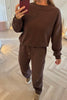 BROWN AMOUR BARREL LEG TRACKSUIT