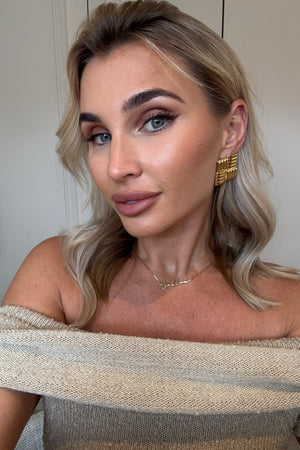 GOLD SQUARE EARRINGS