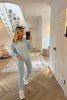 BABY BLUE SUPER SOFT KNITTED LEGGINGS CO-ORD
