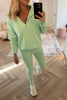 APPLE GREEN SUPER SOFT KNITTED LEGGINGS CO-ORD