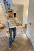 BLUE STRIPED SOFT KNITTED JUMPER