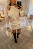 PINK AND CREAM ARGYLE JUMPER AND SKIRT CO ORD