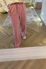 SOFT PINK WIDE LEG TRACKSUIT BOTTOMS