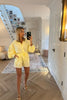 LEMON SHORTS AND SHIRT CO-ORD