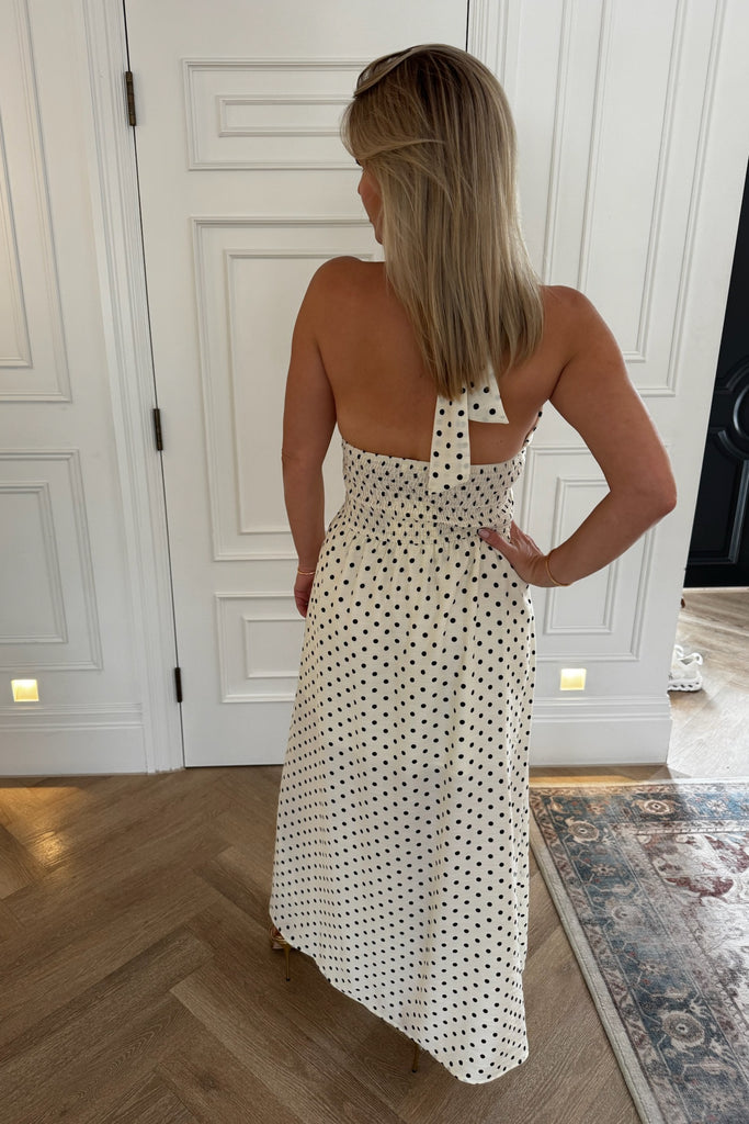 CREAM AND BLACK POLKA DOT DRESS – Minnies Boutique