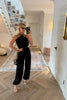 BLACK BALLOON LEG JUMPSUIT