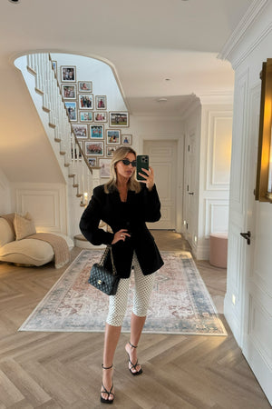 POLKA DOT SUPER STRETCH CAPRI LEGGINGS