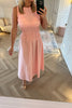 PINK SHIRRING TOP DRESS