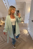 SOFT MINT GREEN FRILL SLEEVE CARDIGAN