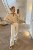 SOFT MINK CHEESE CLOTH STYLE SHIRT WITH HEART PRINT