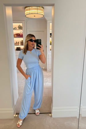 BLUE BALLON LEG AND T-SHIRT CO-ORD