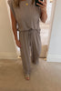 SUPER SOFT MINK WIDE LEG TROUSER CO-ORD