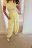 LEMON BALLON LEG AND T-SHIRT CO-ORD