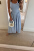 VEST TOP BLUE COTTON DRESS