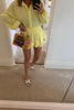 YELLOW SKORT CHEESECLOTH CO-ORD