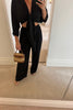 BLACK TIE TOP TROUSER CO-ORD