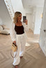 WHITE CHEESE CLOTH TROUSER CO-ORD