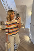 MULTI COLOURED SHORT SLEEVE KNIT