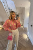 PINK SHEER SHIRT WITH STAR DETAIL