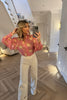 PINK SHEER SHIRT WITH STAR DETAIL