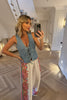 STRETCH DENIM WAISTCOAT
