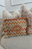 ORANGE CREAM AND GOLD OVERSIZED CLUTCH BAG