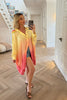 PREMIUM OVERSIZED YELLOW OMBRE SHIRT WITH HAND BEADED DETAIL