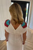 PREMIUM WHITE MAXI WITH HAND BEADED DETAIL TO SHOULDERS