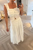 WHITE FRILLED SKIRT AND TOP CO-ORD