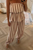 BEIGE AND CREAM STRIPE CO ORD