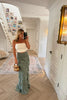KHAKI GREEN BOHO SKIRT
