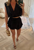 BLACK FRILL SHORT CO ORD
