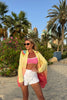 PREMIUM OVERSIZED YELLOW OMBRE SHIRT WITH HAND BEADED DETAIL