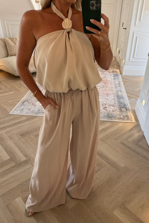 STONE WIDE LEG TROUSER CO ORD