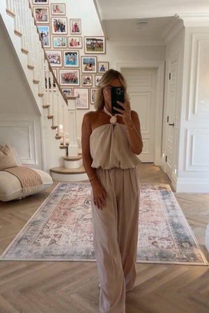 STONE WIDE LEG TROUSER CO ORD