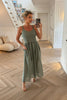 KHAKI VEST TOP DRESS