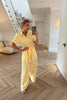 LEMON TEXTURED JUMPSUIT