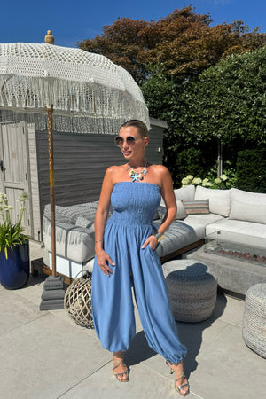 DENIM BLUE JUMPSUIT