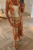 AMBER AND GOLD TROUSER CO-ORD