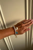 FAUX PEARL BRACELET WITH SEA CHARMS