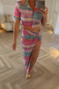 VIBRANT TOP AND MAXI SKIRT CO-ORD