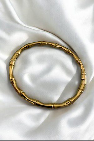 GOLD BAMBOO BANGLE