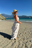CHAMPAGNE COTTON TIERED MAXI DRESS