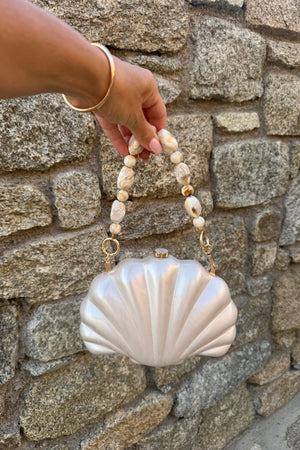 CELESTE COLLECTIVE - CHANTILLY SHELL ACRYLIC BAG