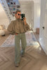 LIGHTWEIGHT MINK BUBBLE HEM JACKET