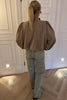 LIGHTWEIGHT MINK BUBBLE HEM JACKET