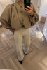 LIGHTWEIGHT MINK BUBBLE HEM JACKET