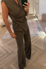 SUPER SOFT BROWN SLEEVELESS CO-ORD